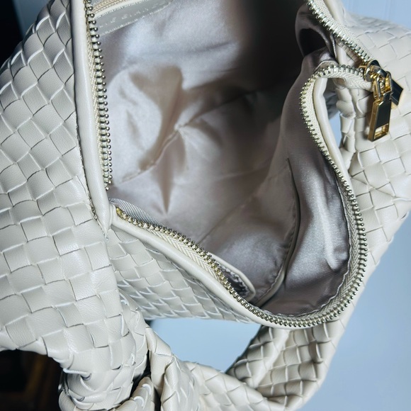 Anthropologie The Brigitte Satchel by Melie Bianco Ivory Pattern NWOT - Picture 12 of 17